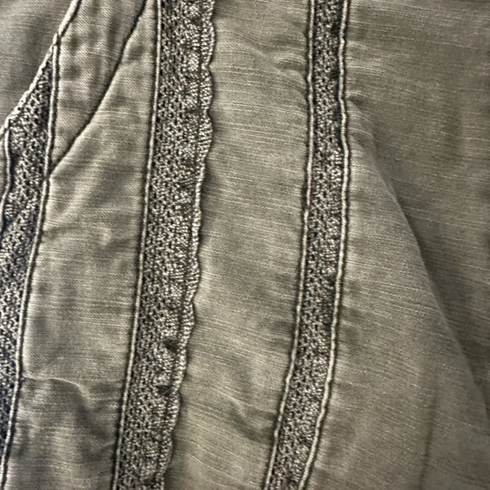 Free People Olive Cargo Shorts with Lace Detail - Picture 3 of 6